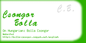 csongor bolla business card